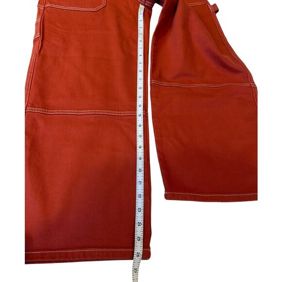 NWT RAILS Terracotta Silverado Carpenter Crop Denim Wide Leg Jeans Women's  28 - Picture 8 of 13